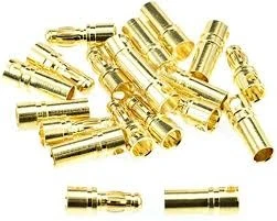 APEX 3.5mm Male / Female Gold Bullet Conn Plugs - 10 Pair #1102 2 APEX 3.5mm Male / Female Gold Bullet Conn Plugs - 10 Pair #1102 - Image 2