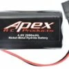 APEX Apex RC Products 4.8v 2000Mah NiMh Square Receiver Battery