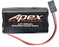 APEX Apex RC Products 4.8v 2000Mah NiMh Square Receiver Battery