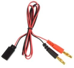 APEX APEX RC PRODUCTS FUTABA STYLE RECEIVER PLUG -> 4MM BANANA PLUG CHARGE LEAD
