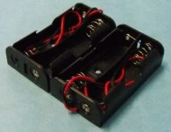 Battery Box 2-Pack Each For 2 AA Batteries (wired)