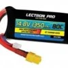 Commonsence RC 4S1350-80X Lectron Pro 14.8V 1350mAh 80C Lipo Battery With XT60 Connector For FPV Racers