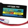 Commonsence RC Lectron Pro 11.1V 860mAh 25C Lipo Battery With JST Connector For 250 Size Helis, Small Planes & Foamies
