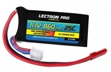 Commonsence RC Lectron Pro 11.1V 860mAh 25C Lipo Battery With JST Connector For 250 Size Helis, Small Planes & Foamies