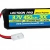 Commonsence RC Lectron Pro 3.7V 450mAh 30C Lipo Battery With Walkera Connector For Dromida Kodo, Dromida Verso And Hubsan X4