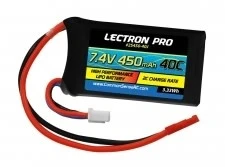 Commonsence RC Lectron Pro 7.4V 450mAh 40C Lipo Battery With JST Connector #2S450-40J