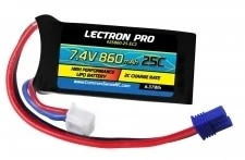 Commonsence RC Lectron Pro 7.4V 860mAh 25C Lipo Battery With EC2 Connector For Losi Mini T