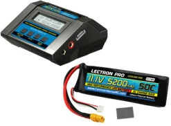 Commonsence RC Power Pack #05 - ACDC-10A Charger + 1 X 11.1V 5200mah 50C W/ XT60 + Gray Adapter (#3S5200-50X)