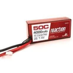 Dynamite Reaction 7.4V 4000mAh 2S 50C LiPo, Hardcase: 96mm
