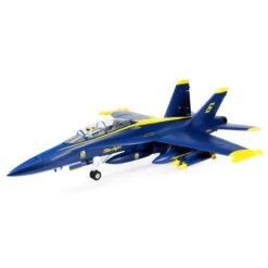 EFL13950 F-18 Blue Angels 80mm EDF BNF Basic Ground Ship Covered To California