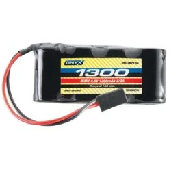 ONYX NiMH 4.8V 1300mAh 2/3A Flat Receiver Universal Plg