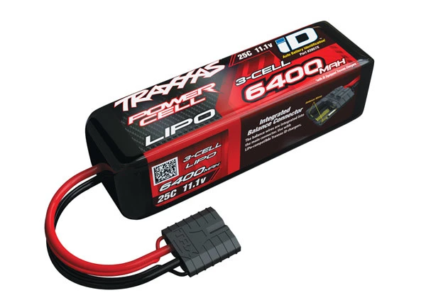 Traxxas 25C 11.1V 6400mAh Lipo Battery , W/TRA ID 1 Traxxas 25C 11.1V 6400mAh Lipo Battery , W/TRA ID
