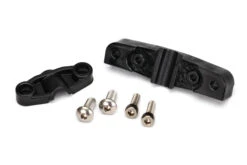 Traxxas Mount, Stuffing Tube (upper & Lower)/ 4x10mm BCS (stainless) (2)/ 3x10mm CS (stainless) (2)