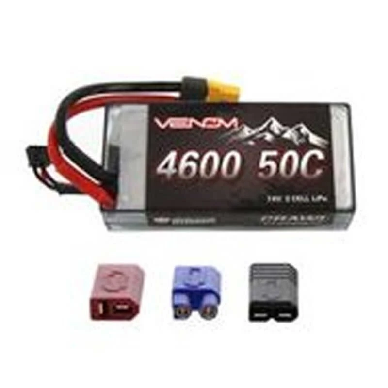 VENOM 50C 2S 4600mAh 7.4V Crawler LiPo Shorty Hard UNI