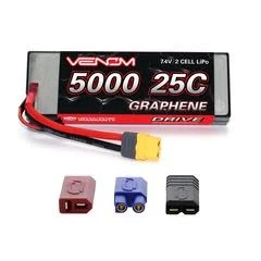 VENOM VENOM 25C 2S 5000MAH 7.4V GRAPHENE LIPO HARDCASE UNI